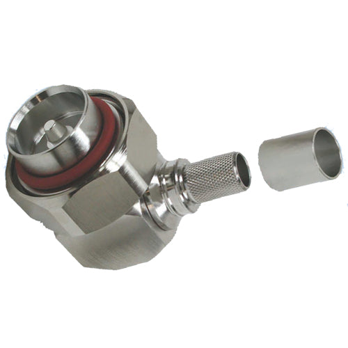 Right Angle 7/16 DIN Male Non-Solder Crimp for LMR-400 Connector