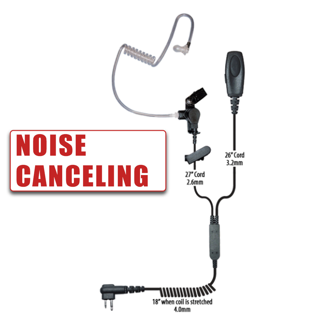 Klein Patriot Noise Canceling Surveillance Earpiece