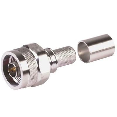N-Male Crimp Hex/Knurled Nut for LMR400 Connector